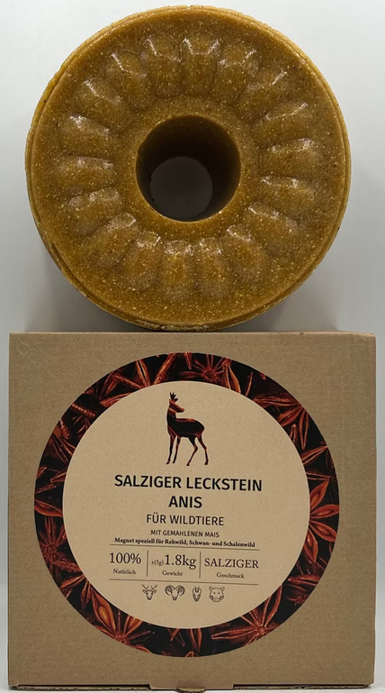 Wildlutscher Leckstein Anis | bindet und lenkt Wild